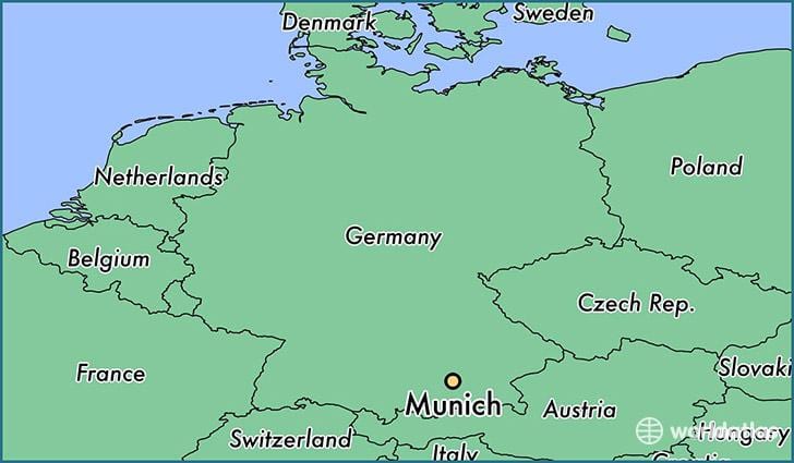 ミュンヘンの地図