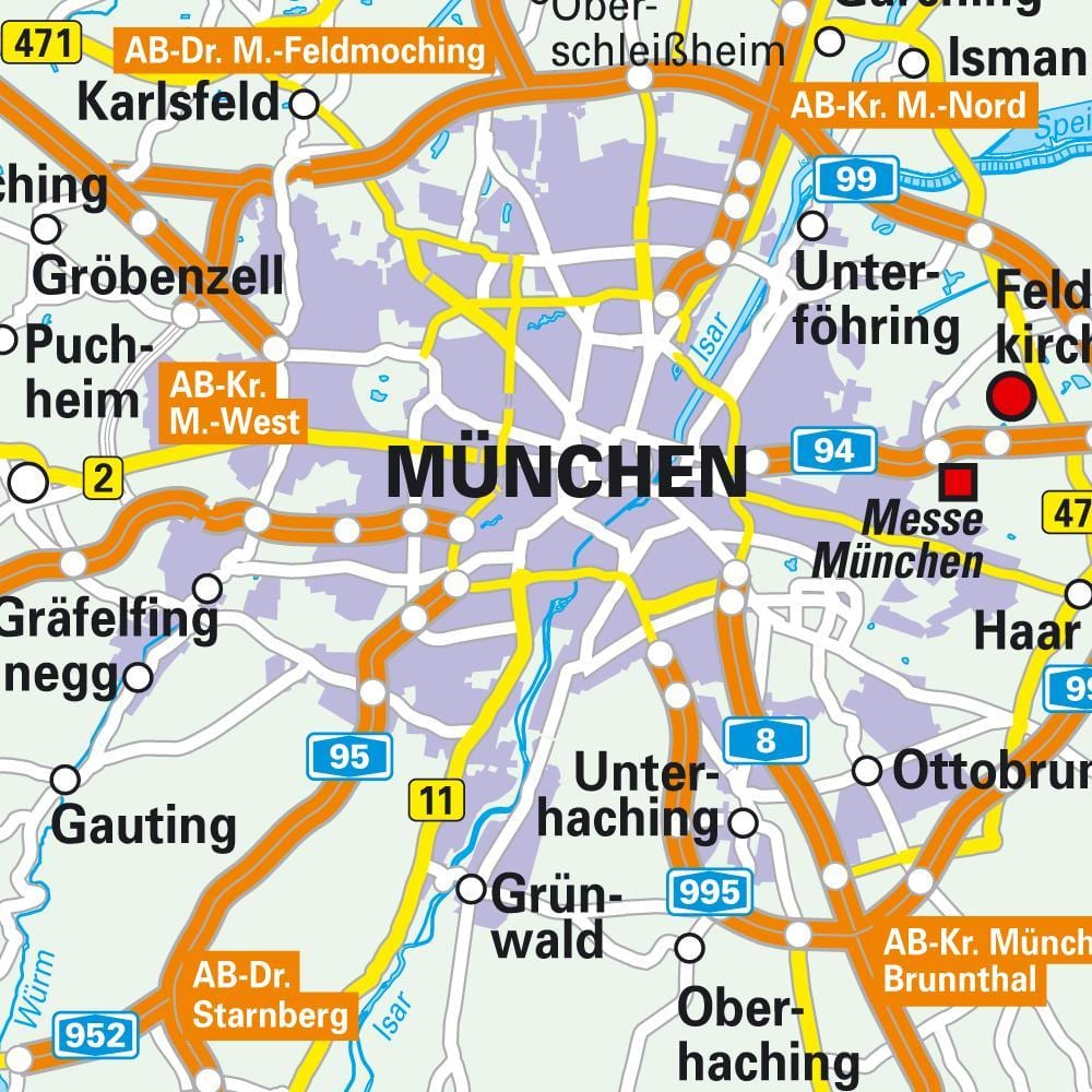 ミュンヘン市街地図