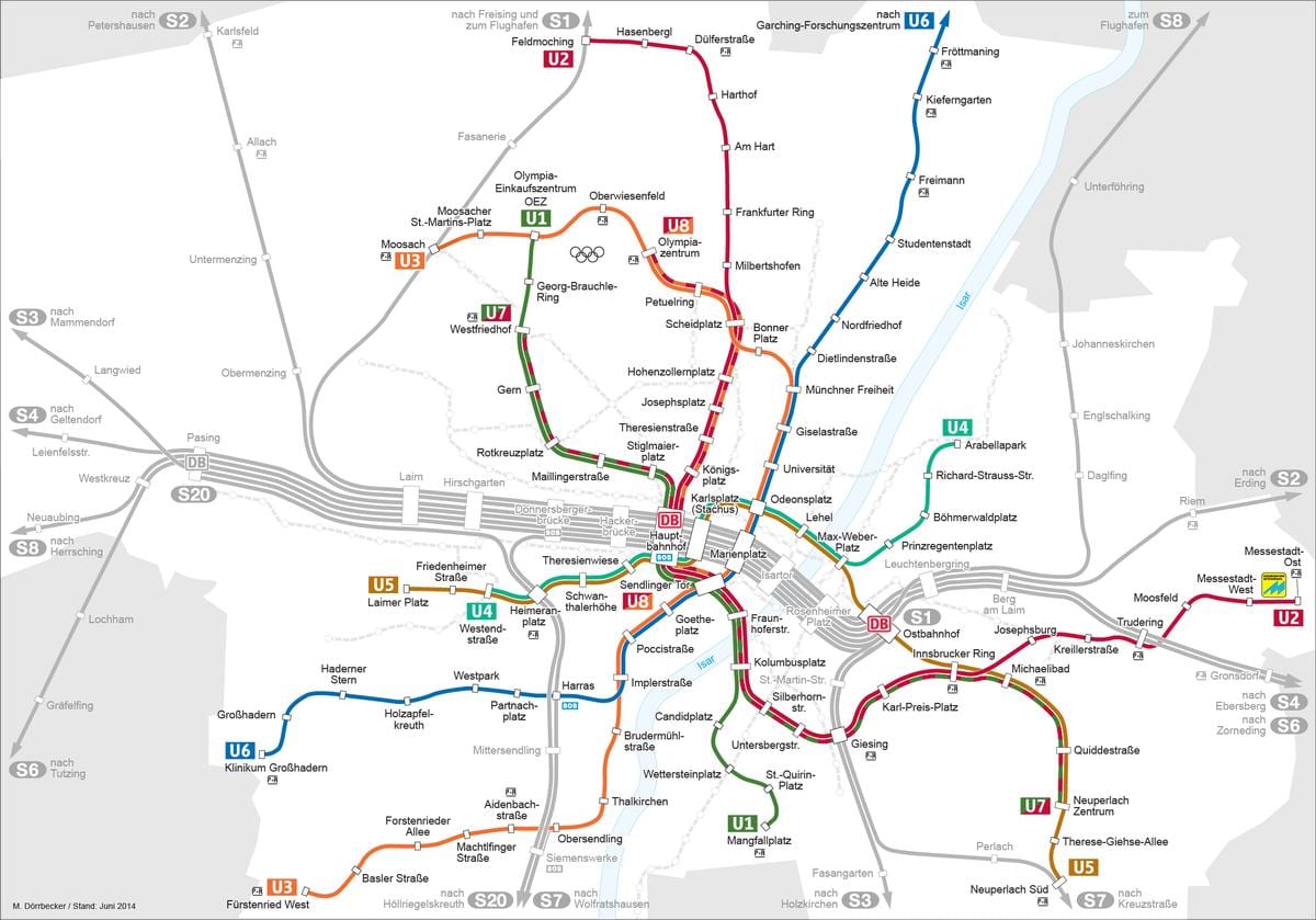 地図のミュンヘンu2