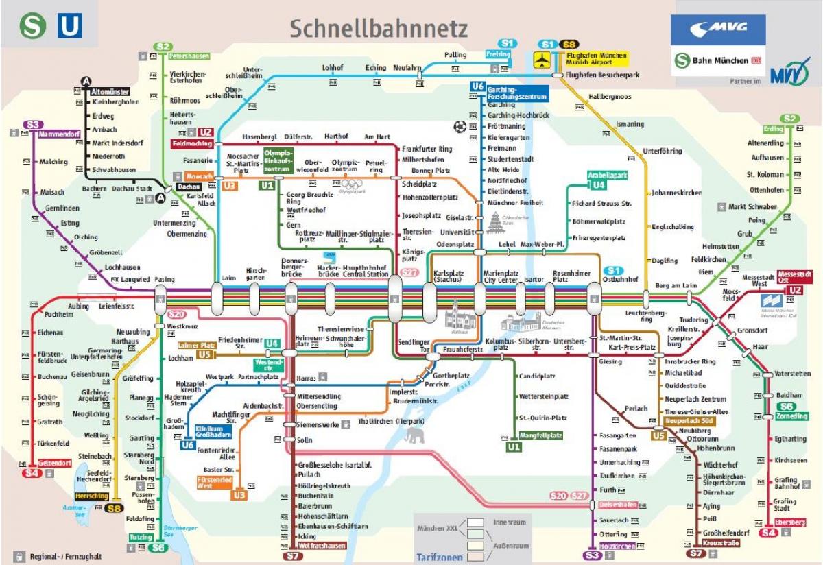 ミュンヘンs1電車地図