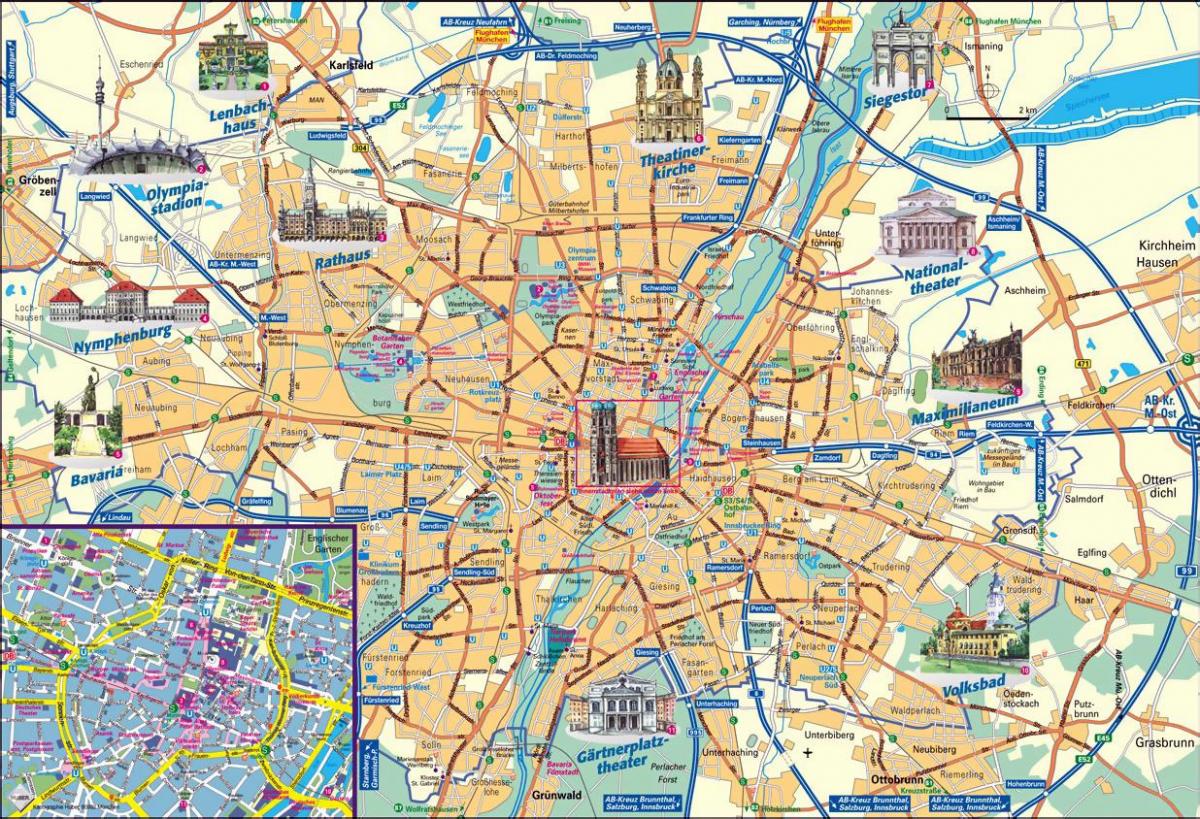 ミュンヘンのオフラインの地図