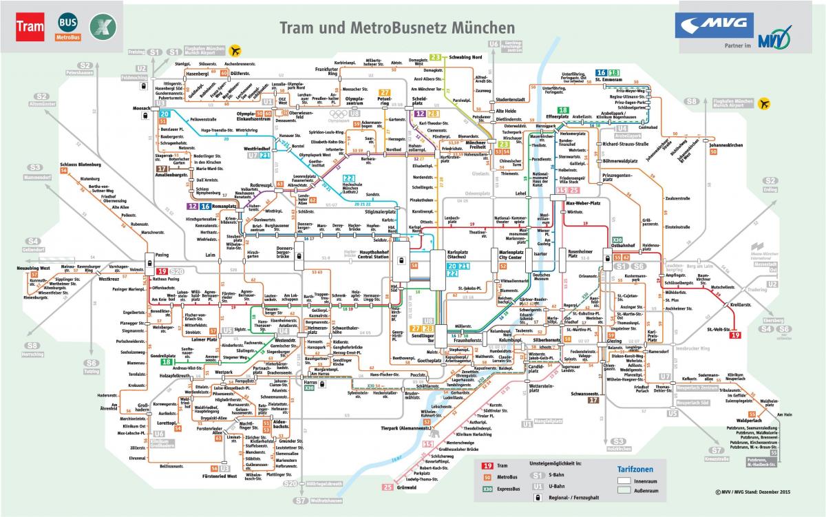 地図のミュンヘンバス