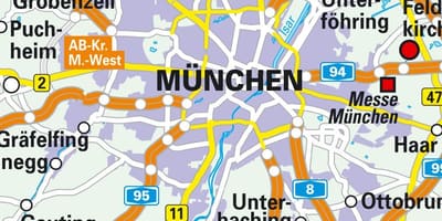 ミュンヘン市街地図
