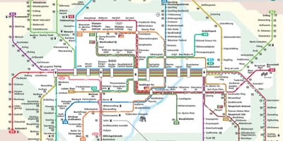 ミュンヘンs電車地図