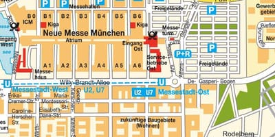 ミュンヘンオスト駅の地図