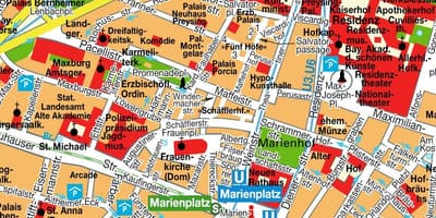 地下街などのミュンヘンシティセンター