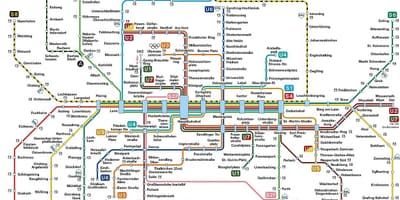 チューブミュンヘンの地図