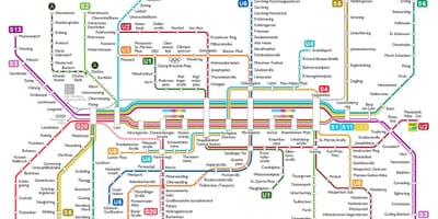 ミュンヘンツの地図