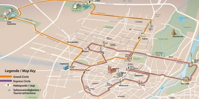 中央バスミュンヘン駅の地図