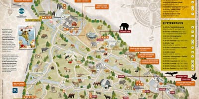 地図のミュンヘン動物園