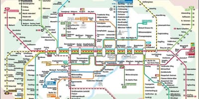 ミュンヘンメトロ地図