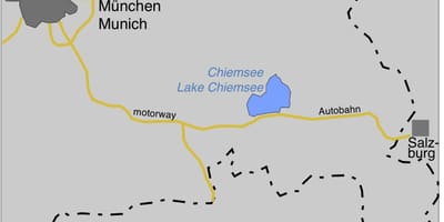 地図ofmunich湖 