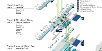 地図のミュンヘン空港にルフトハンザドイツ航空便に限る