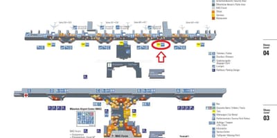 地図のミュンヘン空港第1ターミナル
