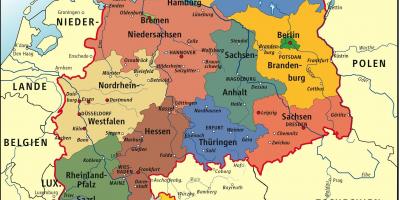 Bayernミュンヘンの地図
