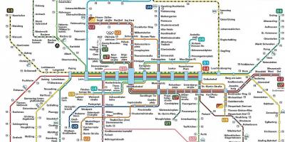 ミュンヘンの輸送地図