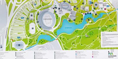 地図のミュンヘンオリンピック公園
