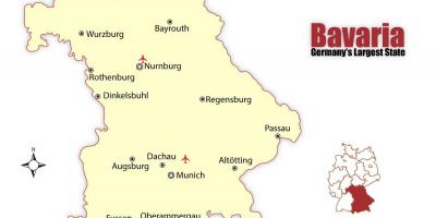 ミュンヘンドイツの地図